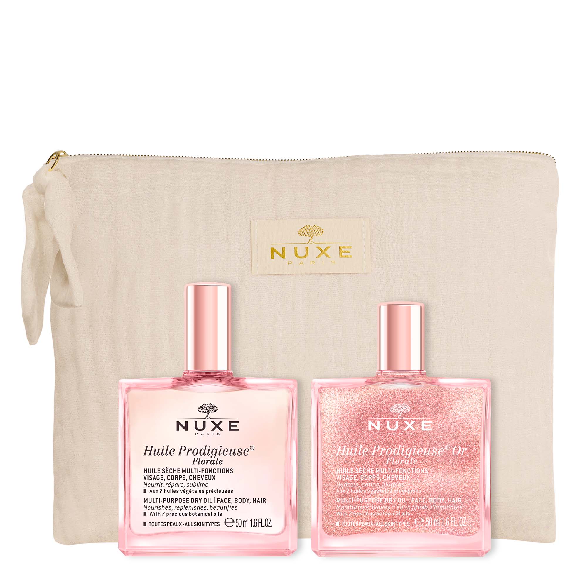 Dry and Shimmering Oil Duo Huile Prodigieuse® Floral & Floral Gold